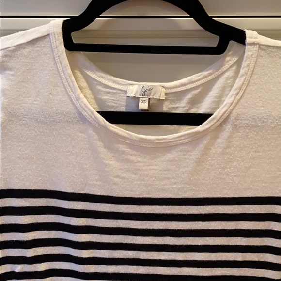 Joie Pentea B Dress Balck White Stripe Dress - Picture 6 of 9